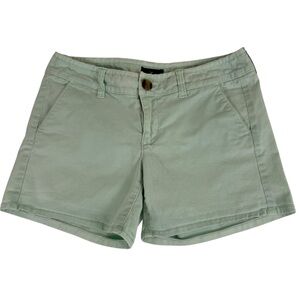 American Eagle Mint Green Women’s Midi Stretch Shorts, size Small